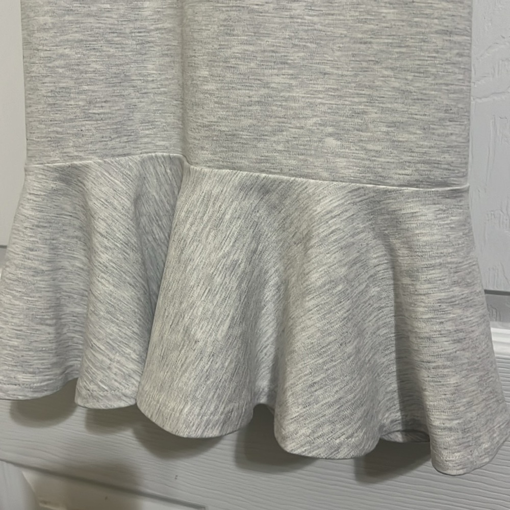 Banana republic heather gray crossed back fit and flare summer dress - Picture 3 of 9